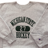 Vintage MSU Hockey Champion Reverse Weave Sweatshirt Large (1980s)
