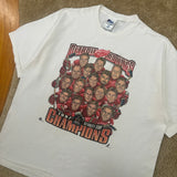 Vintage Detroit Redwings “Caricature” Stanley Cup T-Shirt XXL (1997)