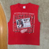Vintage Detroit Red Wing “Yzerman Card” Sleeveless T-Shirt Large (1996)