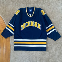 Vintage UofM Starter Hockey Jersey Medium (1990s)