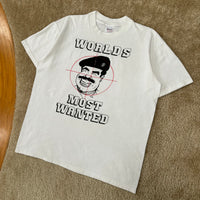Vintage Saddam Hussein Parody T-Shirt Large (1990s)