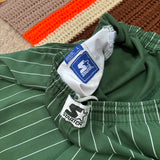 Vintage MSU Gruff Starter Green Sparty Pinstripe Shorts Large (1990s)