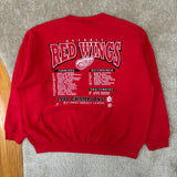 Vintage Detroit Red Wings “Back to Back” Crewneck Sweatshirt XXL (1998)
