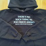Y2K “Ammo” Funny Text Hoodie Sweatshirt Large (2000s)