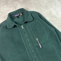 Vintage Patagonia Green Synchilla Fleece Zip-up Jacket XS (1990s)