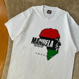 Vintage Mandela Detroit Visit T-Shirt X-Large (1990)