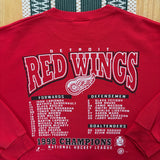 Vintage Detroit Red Wings “Back to Back” Crewneck Sweatshirt XXL (1998)