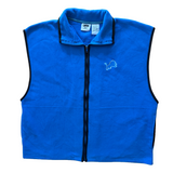 Vintage Detroit Lions Fleece Zip Up Vest X-Large (1990s)