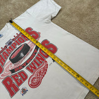 Vintage Detroit Red Wings Champions Starter T-Shirt Large  (1995)