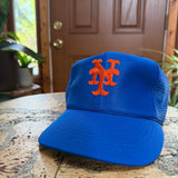 Vintage New York Mets Mesh Trucker Snapback Hat (1980s)