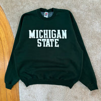 Vintage MSU Spellout Crewneck Sweatshirt X-Large (1990s)