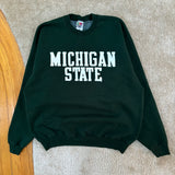 Vintage MSU Spellout Crewneck Sweatshirt X-Large (1990s)