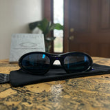 Vintage Oakley Minute 1.0 Crystal Blue/Ice Sunglasses (1998)