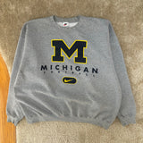 Vintage UofM Football Nike Team Crewneck Sweatshirt X-Large (1990s)