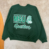 Vintage MSU “Gruff Sparty” Crewneck Sweatshirt X-large (1990s)