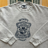 Vintage Detroit Police Department Crewneck Sweatshirt Medium (1990s)