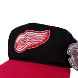 Vintage Detroit Red Wings “Plain Logo” Snapback Hat (1990s)