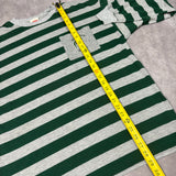 1990s MSU Striped Longsleeve Shirt XL