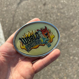 Y2K World Industries Belt Buckle (2000s)