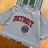 Vintage Detroit Tigers Crop Top Large (1987)