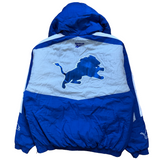 Vintage Detroit Lions Reebok Pull Over Puffer Jacket X-Large (1990s)