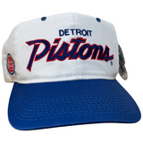Vintage Detroit Pistons Sports Specialties Script Snapback Hat (1990s)