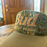 Vintage Budweiser Fishing Snapback Hat (1990s)