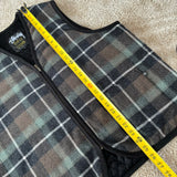 Vintage Stussy Plaid Burly Gear Wool Vest Large (1990s)