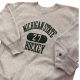 Vintage MSU Hockey Champion Reverse Weave Sweatshirt Large (1980s)