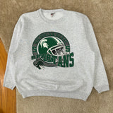 Vintage MSU Football Crewneck Sweatshirt XL (1990s)