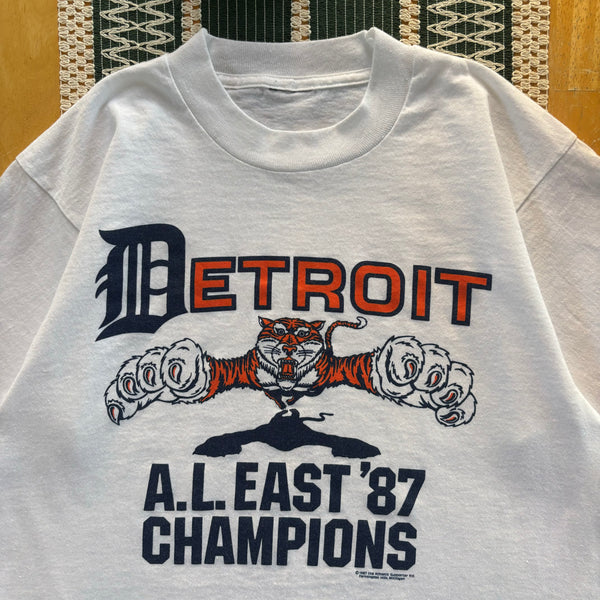 Vintage Detroit Tigers “A.L East Champs” T-Shirt Small (1987)