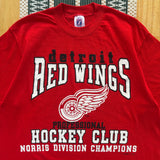 Vintage Detroit Redwings “Norris Champs” T-Shirt Large (1980s)