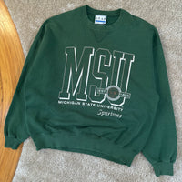 Vintage MSU Crewneck Sweatshirt Large (1990s)