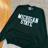Vintage MSU Spellout Crewneck Sweatshirt X-Large (1990s)