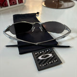 Y2K Oakley Wiretap Silver/Ice Sunglasses (2002)