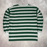 1990s MSU Striped Longsleeve Shirt XL