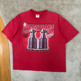 Vintage Detroit Red Wings “Back to Back” T-Shirt X-Large (1998)
