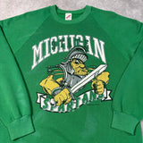 1989 MSU “Warrior Sparty” Raglan Crewneck Sweatshirt XL