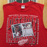 Vintage Detroit Red Wing “Yzerman Card” Sleeveless T-Shirt Large (1996)