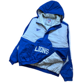 Vintage Detroit Lions Reebok Pull Over Puffer Jacket X-Large (1990s)