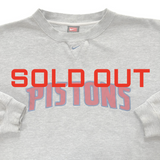 Y2K Detroit Pistons Nike Crewneck Sweatshirt X-Large (2000s)